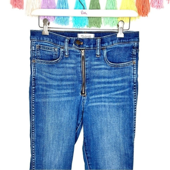 Madewell High-Rise Roadtripper Skinny Jeans Ridgefield Wash Zip-Front Size 27 - Picture 2 of 16